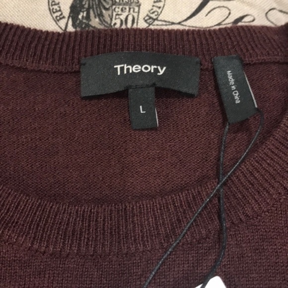Theory Harman Rinland Wool Blend Crew Neck Sweater - Picture 6 of 7